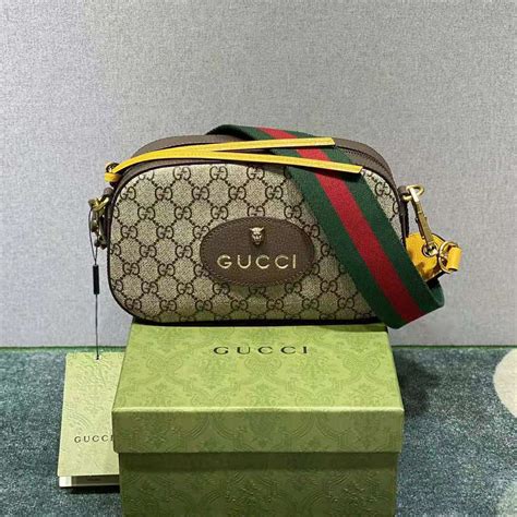 gucci beige ebony oro|GG Supreme small messenger bag in beige and ebony Supreme .